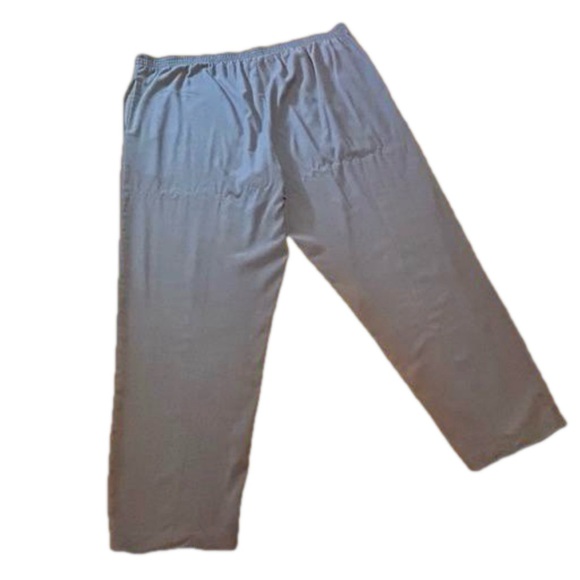 1X CM Shapes blue Calcutta Crinkle wide leg pull on pants with pockets - Picture 8 of 12